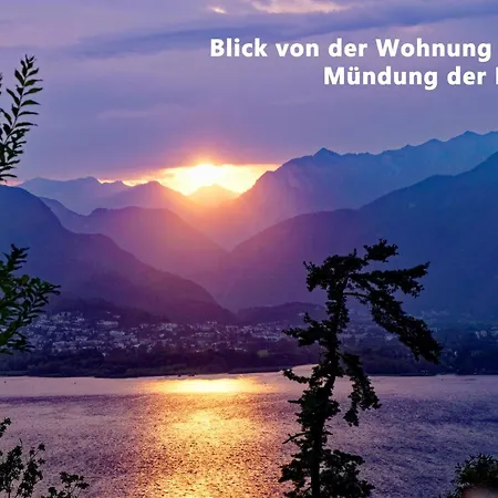 Top-ferienwohnung Im Landhausstil Mit Panoramablick & Pool Gambarogno